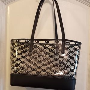 Clear michael kors tote